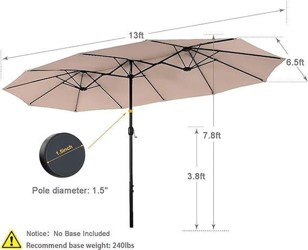 Picture of rectangular patio umbrella