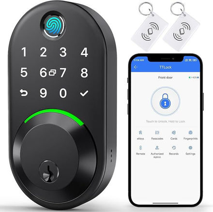 Picture of Deadbolt Keyless Fingerprint Electronic Digital