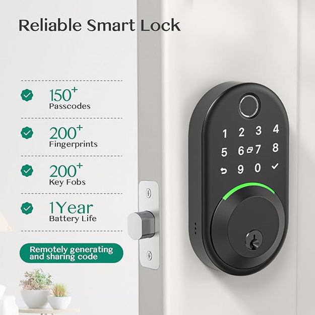 Picture of Deadbolt Keyless Fingerprint Electronic Digital