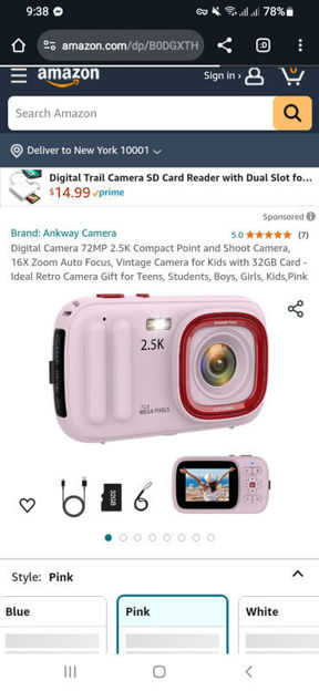 Picture of Digital Camera Compact Point Vintage