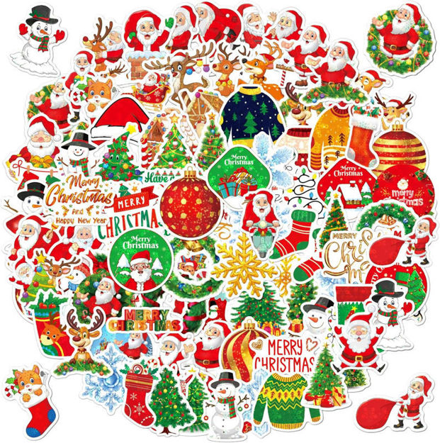 Picture of Christmas Stickers Non Repeating Waterproof