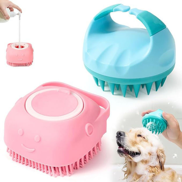 Picture of Shampoo Grooming Silicone Scrubber Shedding