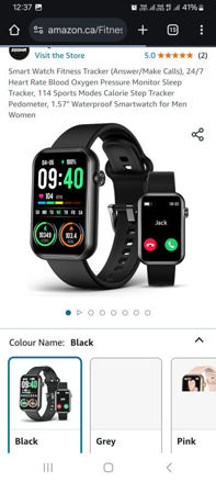 Picture of Fitness Pressure Pedometer Waterproof Smartwatch