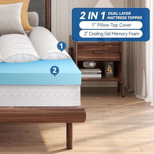 Picture of Dual Layer Memory Mattress Topper