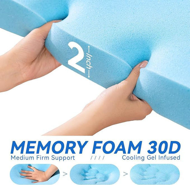 Picture of Dual Layer Memory Mattress Topper