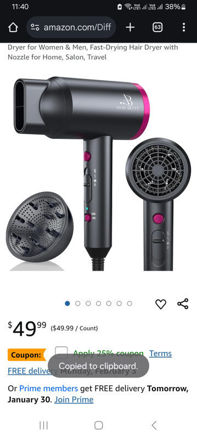 Picture of Ionic Hair Dryer with Diffuser