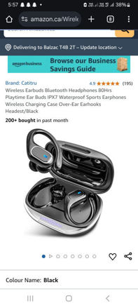 Picture of Wireless Bluetooth Headphones Waterproof Earphones