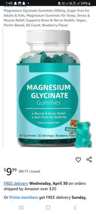 Picture of Magnesium Glycinate Sugar Free Pectin Based Blueberry