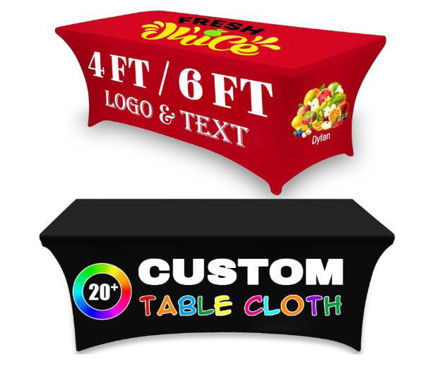 Picture of Personalized Tablecloth Customized Tradeshow