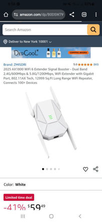 Picture of 2025 AX1800 Extender Signal Booster