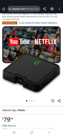 Picture of Wireless Carplay Adapter Supports entertainment