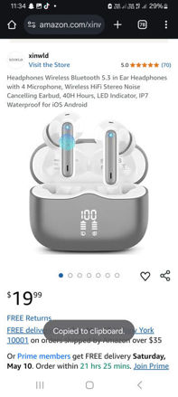 Picture of xinwld Headphones Microphone Cancelling Waterproof