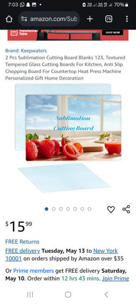 Picture of Sublimation Textured Countertop Personalized Decoration