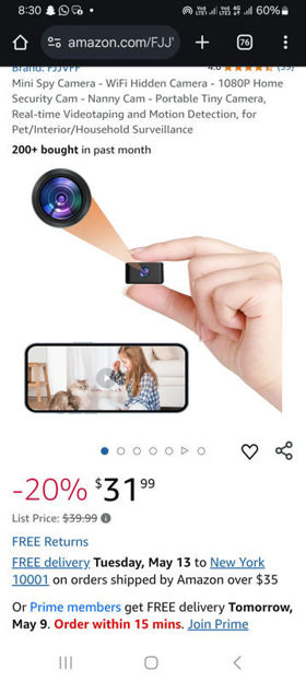 Picture of Mini Spy Camera Surveillance