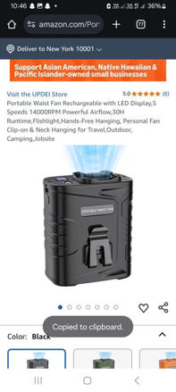 Picture of Portable Rechargeable 14000RPM Flishlight Hands Free