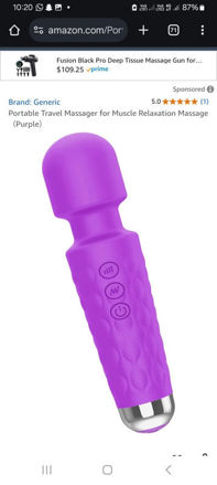 Picture of Portable Travel Massager Relaxation Massage%EF%BC%88Purple%EF%BC%89