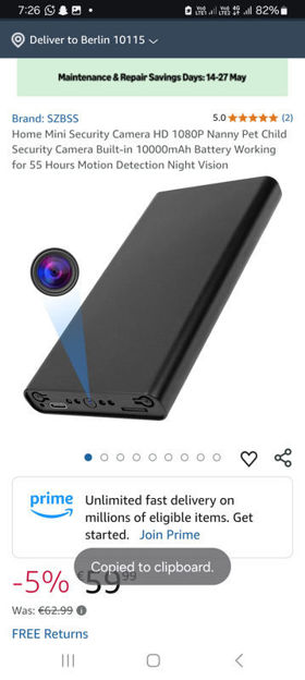 Picture of Security 10000mAh Battery Working Detection