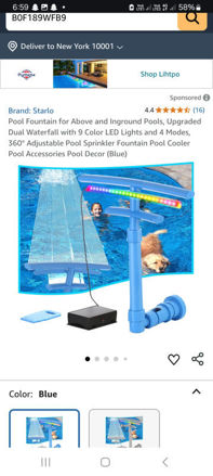 Picture of Fountain Waterfall Adjustable Sprinkler Accessories