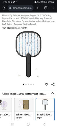 Picture of Electric Fly Swatter Mosquito Zapper