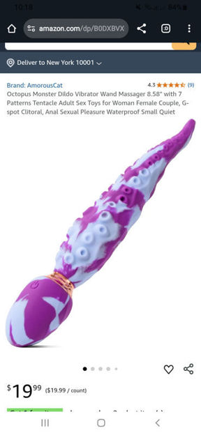 Picture of Vibrator Massager Patterns Tentacle Waterproof