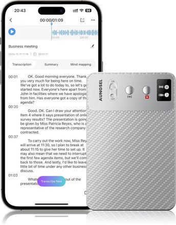 Picture of Recorder Transcribe Summarize Languages Recording