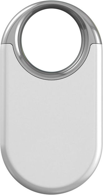 Picture of Air Tracker Tag (iOS Only)-1 Pcs, White | Bluetooth Tracker and Item Finder Work with Apple Find My for Luggage/Key/Suitcases/Backpack, Replaceable Battery