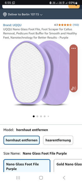 Picture of Fu%C3%9Fschaber Entfernung Nanotechnologie Ergebnisse