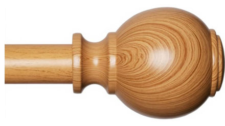 Picture of ZNONOX Wood Curtain Rods Windows
