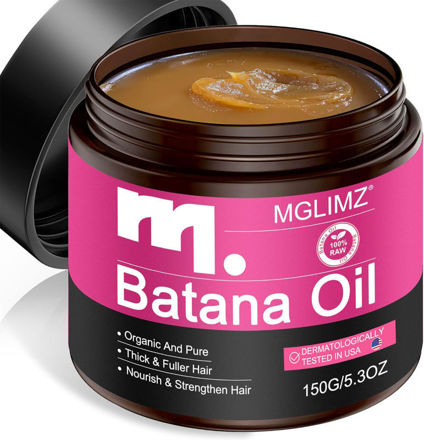Picture of Dr. Sebi Raw Batana Hair Oil, 100% Pure Unrefined Organic Botana Oil Paste for Men & Women (5.3 Oz)