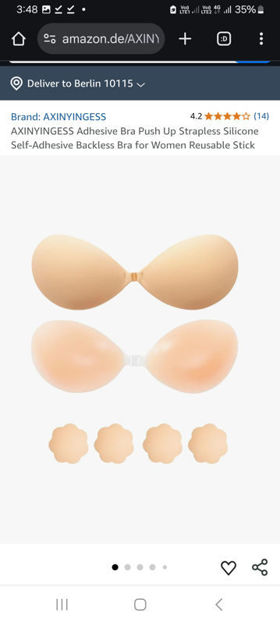Picture of Adhesive Strapless Silicone Self Adhesive