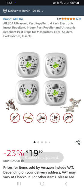 Picture of Ultrasonic Repellent Electronic Mosquitoes Cockroaches