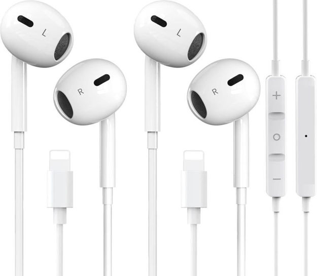 Picture of Headphones Bluetooth Earphones Reduction Compatible White