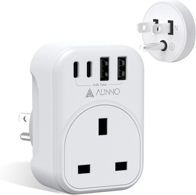 Picture of AUNNO Adaptor Grounded Adapter Thailand