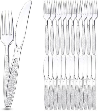 Picture of Plastic Cutlery Reusable Birthday Weddings