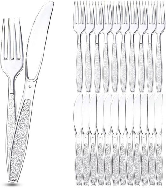 Picture of Plastic Cutlery Reusable Birthday Weddings