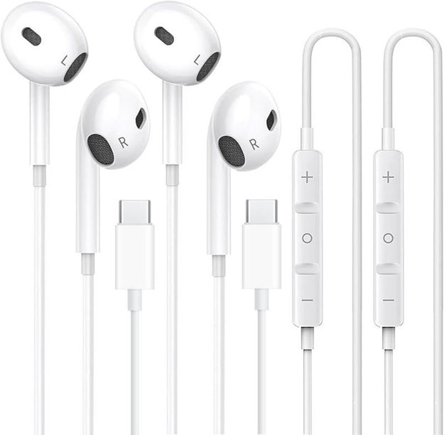 Picture of Headphones Earphones Microphone Control Earbuds