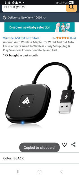 Picture of Android Auto Wireless Compatible Producted