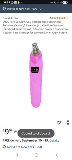 Picture of Rechargeable Blackhead Adjustable Cleanser Men Light