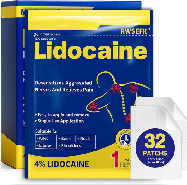 Picture of Lidocaine Patches Soreness 32 Count NDC%EF%BC%9A83559 008 01