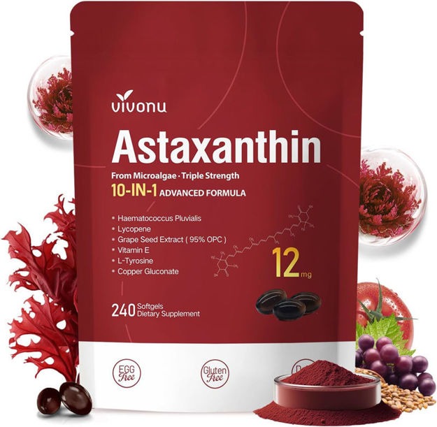 Picture of Astaxanthin Haematococcus Pluvialis Antioxidant Supplements