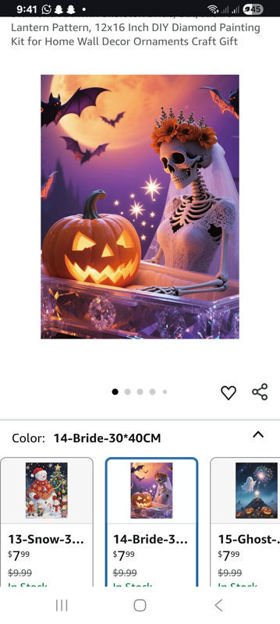 Picture of Halloween Skeleton Lantern Painting Ornaments